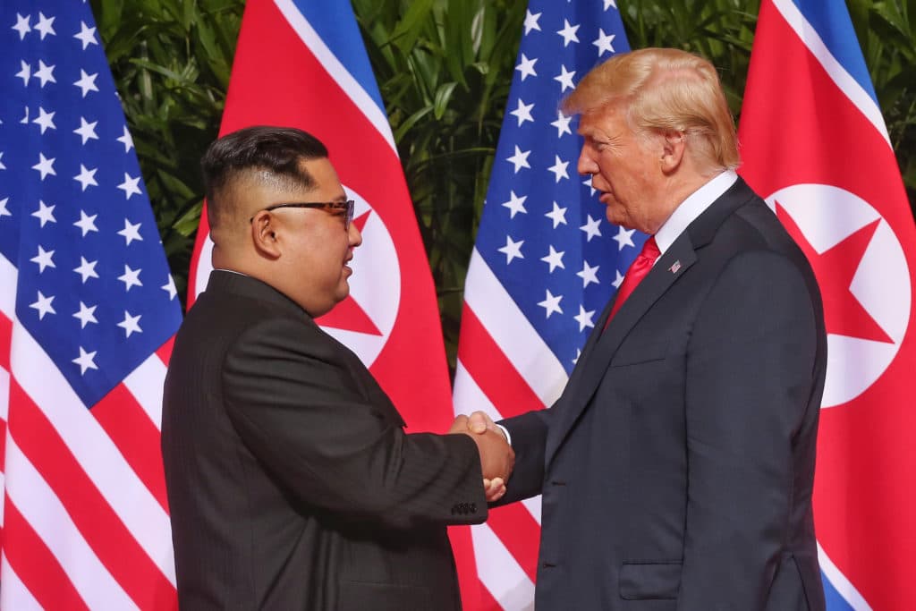 Donald Trump handshakes