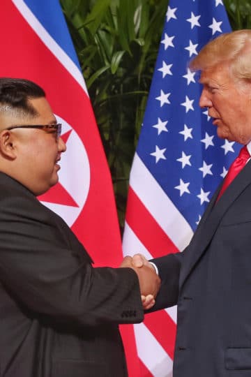 Donald Trump handshakes