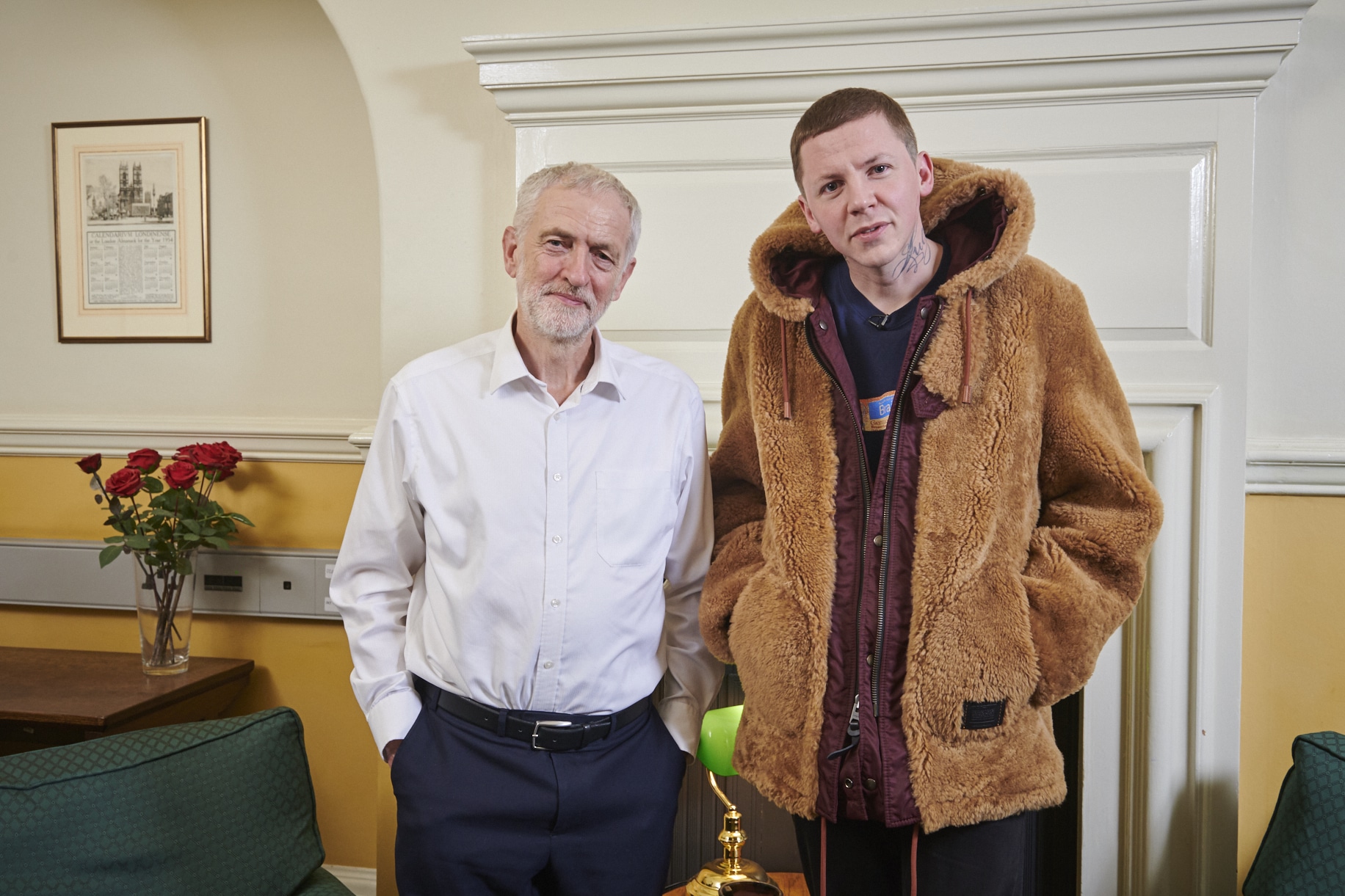 Professor Green and Jeremy Corbyn