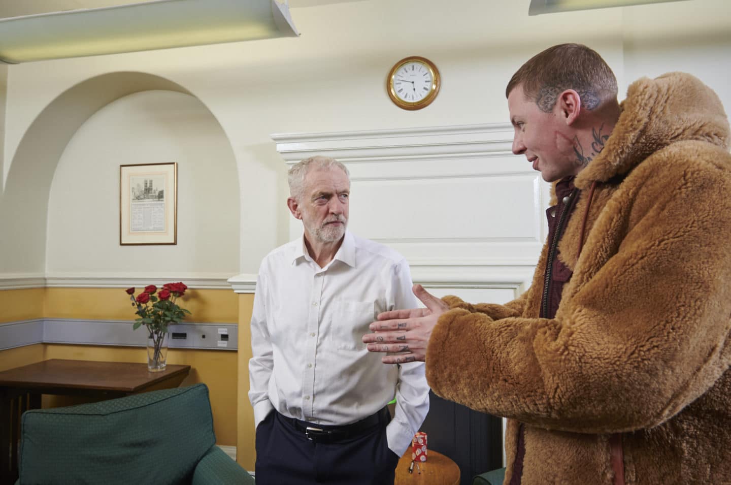 Professor Green and Jeremy Corbyn